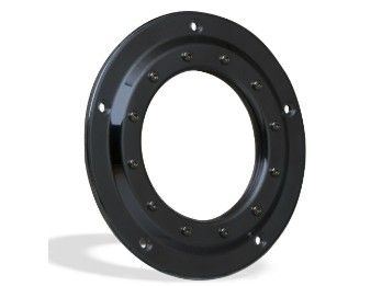 Ricks Harley Softail EVO up to 99 -Porthole- Derbycover Clutch Cover black wrinkle