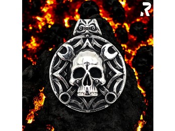 Edelstahl Kettenanhänger "Mechanical Skull" Das Statement für Schrauber & Biker