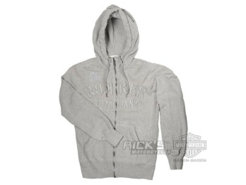 ROKKER COMPANY Men's Zip-Hoodie -TRC- Hoodie C5000115 light grey stitched