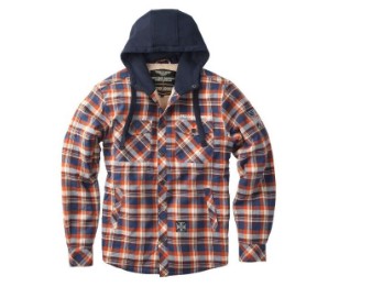 "Sherpa Lined Flannel Jacket" Hemdjacke