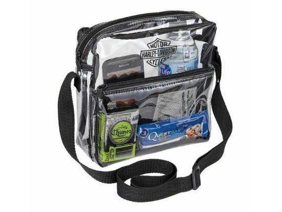 Harley-Davidson-Clear-Security-Bag-A99662-Durchsichtig-Verstellbar-Sicher-283935969543-2