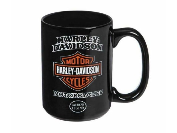 Harley-Davidson-Tasse-American-Legend-Becher-NA3AMB49000-Mug-Schwarz-Logo-274413490326