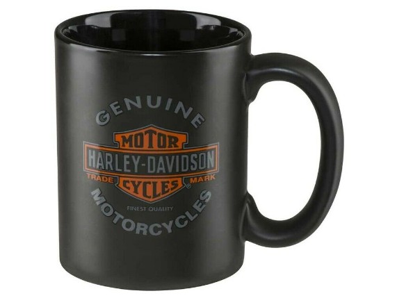 Harley-Davidson-Tasse-Genuine-Motorcycles-Becher-HDX-98606-Mug-Schwarz-Logo-274412535705