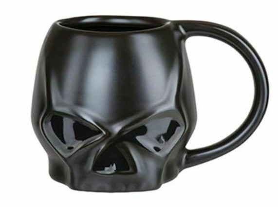 Harley-Davidson-Tasse-Sculpted-Skull-Becher-HDX-98616-Mug-Schwarz-Logo-283927856513
