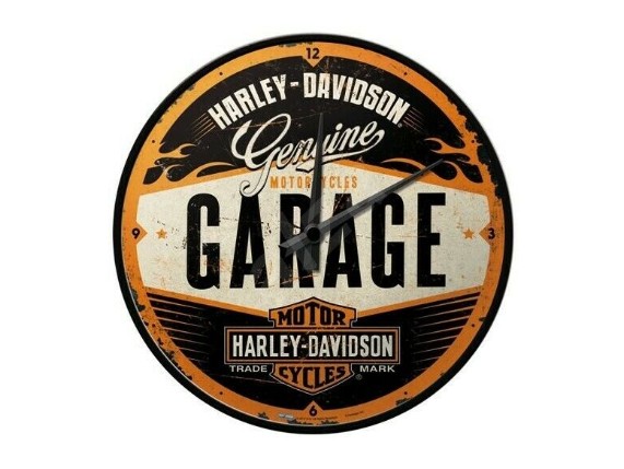 Harley-Davidson-Wanduhr-NOSTALGIC-GARAGE-NA51083-Ouarz-Uhr-283933639520