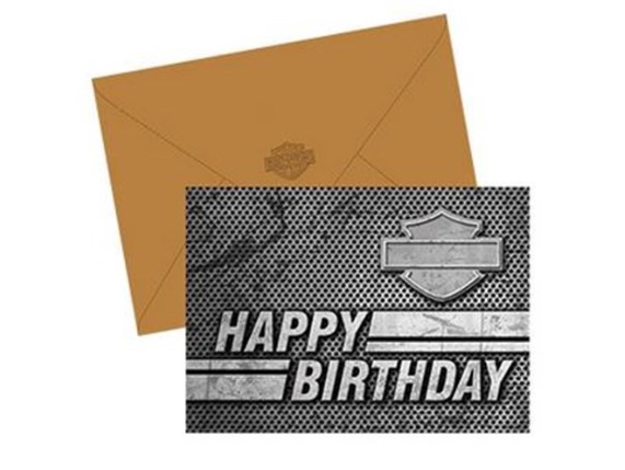 Harley-Davidson Birthday Card HDL-20051 Black White