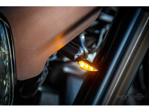 Ricks-Harley-Blinkerhalterung-vorne-FXDR-schw-mit-Kellermann-RHOMBUS-S-Blinkern-283390595773-5