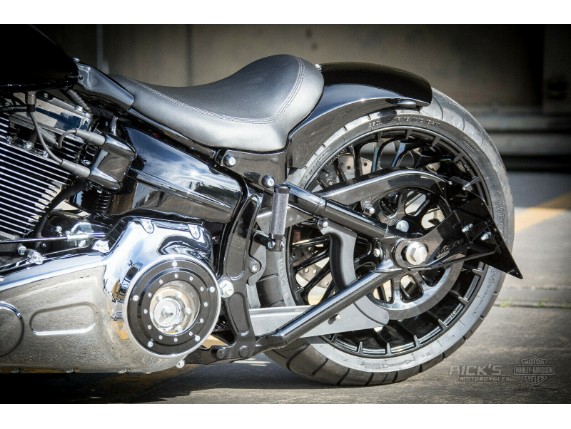 Ricks-Harley-Breakout-Kennzeichenhalter-kurz-seitlich-einzeln-glnzend-schwarz-273701867118-3