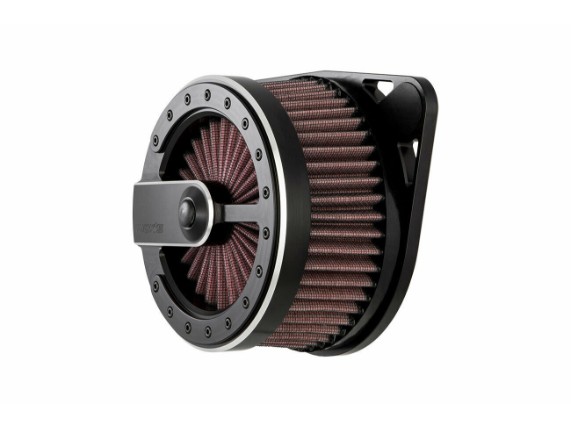 Ricks-Harley-Dyna-1999-2017-Bandit-Luftfilter-Billet-Alu-schwarz-273749144567-2