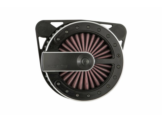 Ricks-Harley-Dyna-1999-2017-Bandit-Luftfilter-Billet-Alu-schwarz-273749144567