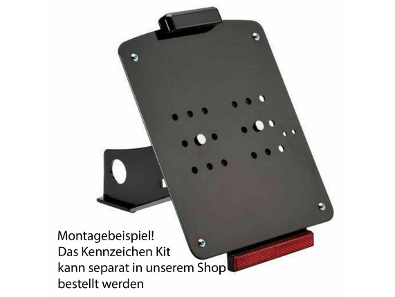Ricks-Harley-Rckstrahler-m-Halteblech-schw-gla-f-seitliches-Kennzeichenkit-273746957698-2
