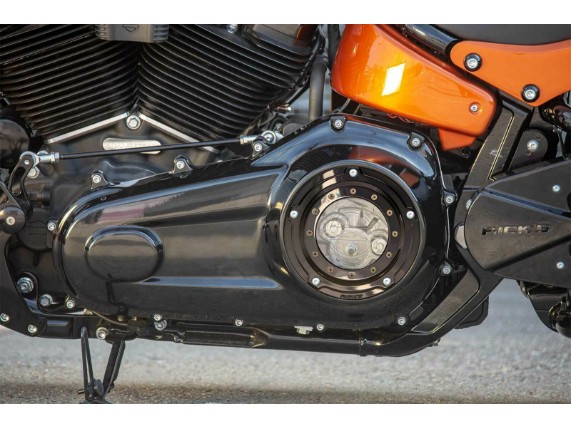 Ricks-Harley-Softail-2019-Bullauge-Logo-Derbycover-Kupplungsdeckel-schw-matt-283417611945-2