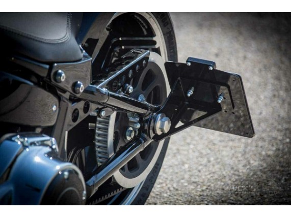 Ricks-Harley-Softail-ab-2018-seitl-Kennzeichenhalter-einzeln-matt-schwarz-kurz-283380349207-4