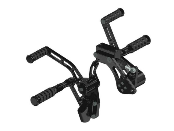 Ricks-Harley-Softail-TC88-00-06-Furastenanlage-OEM-Position-schwarz-O-Ring-TV-283396524265
