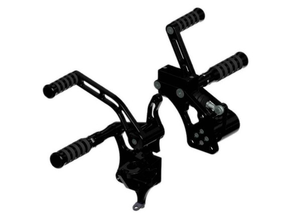 Ricks-Harley-Softail-TC96103-Furastenanlage-OEM-Position-schwarz-O-Ring-TV-283396483492