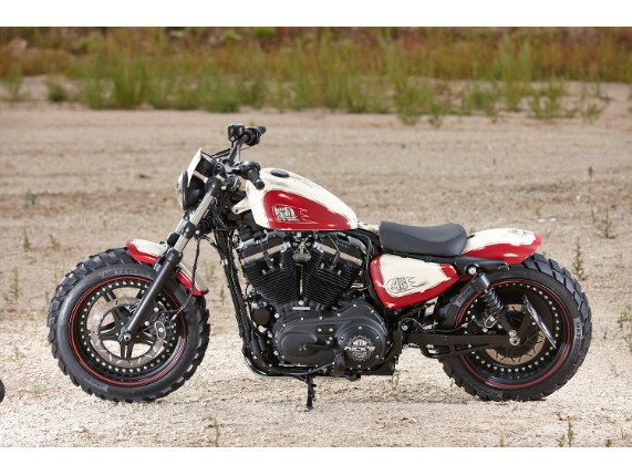 Ricks-Harley-Sportster-48-Schutzblech-Fender-BOBBER-Style-vorne-GFK-281511317511-3