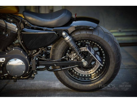 Ricks-Harley-Sportster-Kennzeichenhalter-seitlich-einzeln-glnzend-schwarz-kurz-273703047914-5
