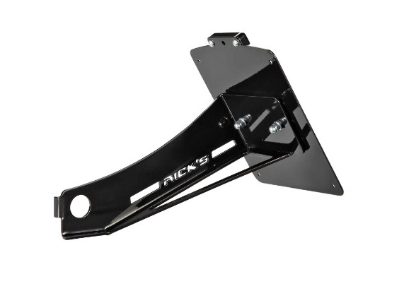 Ricks-Harley-V-Rod-bis-2006-seitl-Kennzeichenhalter-matt-schwarz-TVABE-DE-283379055709-2