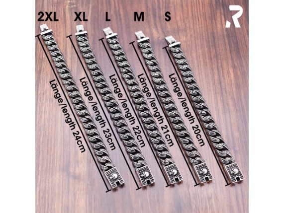 Rockyfy Totenkopf Armband Edelstahl Silber Totenkopfschmuck Rockerschmuck Bikerschmuck Bad King 2 04_1920x1920