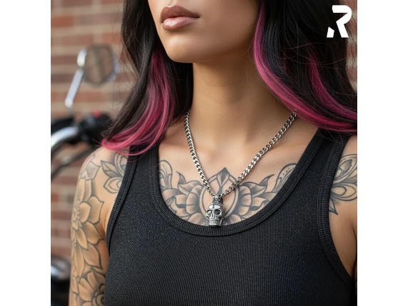 Totenkopfanhnger Kettenanhnger Skull Edelstahl mit Schmucksteinen schwarz Rockyfy 05_800x800