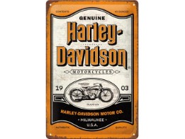Nostalgic Harley-Davidson Genuine Milwaukee 20X30 