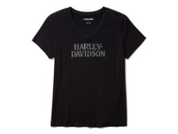 Willie G Skull Bling V-Neck - Black