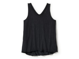 Damen Tank Top Essential V Drapey schwarz