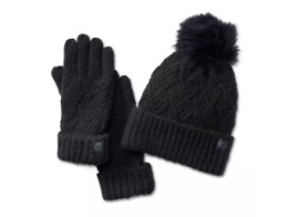 Mützen Handschu Set Black
