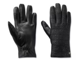 Handschuhe Leather HDMC Black