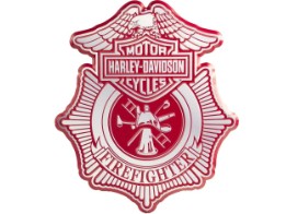 Blechschild Firefighter 35 x 40 cm