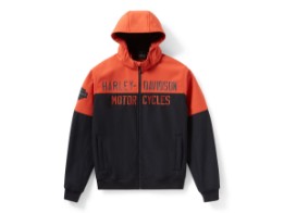 HERREN-SOFTSHELLJACKE IDYLL SCHWARZ/Orange