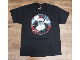 T-Shirt Santa Skull Black