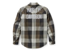 Motorrad-Hemdjacke Operative 2.0 grau/oliv grün