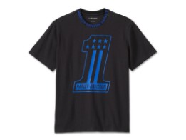 T-Shirt Number One Black/Blue