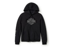 Essential Bling Pullover Fleece-Hoodie - Harley Black