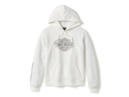 Essential Bling Pullover Fleece-Hoodie - Cloud Dancer