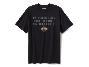 T-Shirt Make Something Darker schwarz