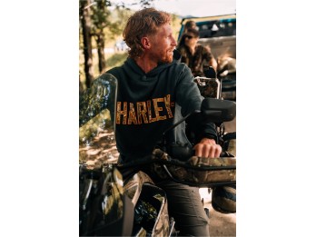 H-D Hoodie Real Tree / Black