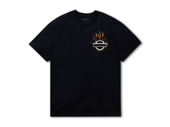 Let´s Fucking Ride “ Chrome Skull Graphic Tee"