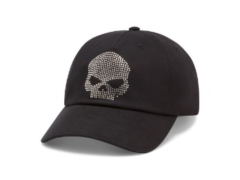 Women's Willie G Bling Skull Strapback Cap