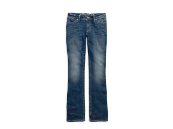 Boot Cut Contour Embellished Pocket Mid-Rise Vintage Jeans