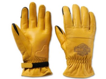 Handschuhe Leather Yellow