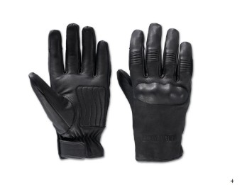 Handschuhe Leather Black