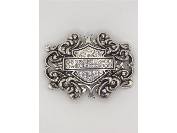 Harley-Davidson® Womens Belt Buckle Bar & Shield Scroll
