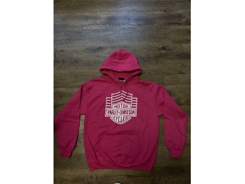 Hoodie Staggered Out Pink