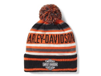 Harley-Davidson® Stripe Pom Beanie 