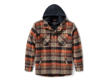 Hemdjacke B&S Hooded braun/orange
