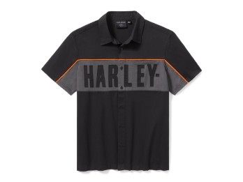 Hemd Essential Mechanics black/grey