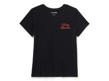 Essential Bling T-Shirt – Harley Black / Orange