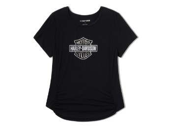 Beveled Bar & Shield Bling t-Shirt - Harley-Davidson Black